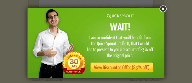 Objections based exit intent