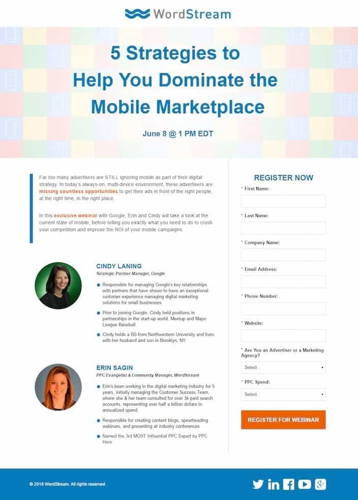 webinar lead generation