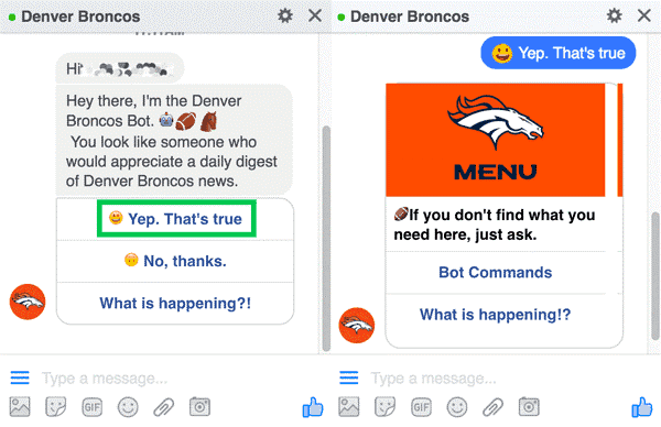 chatbot conversation