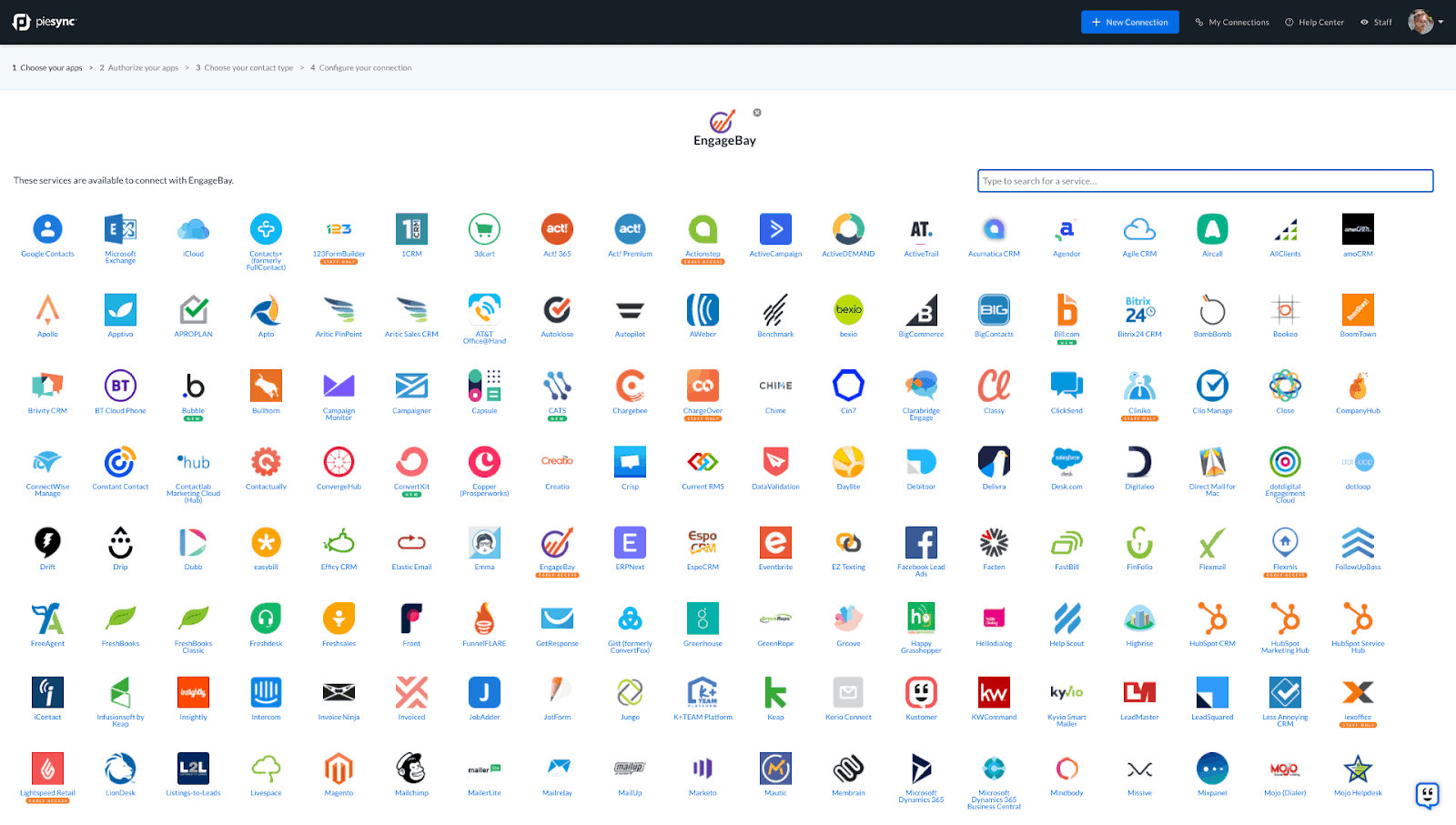 EngageBay PieSync Integration