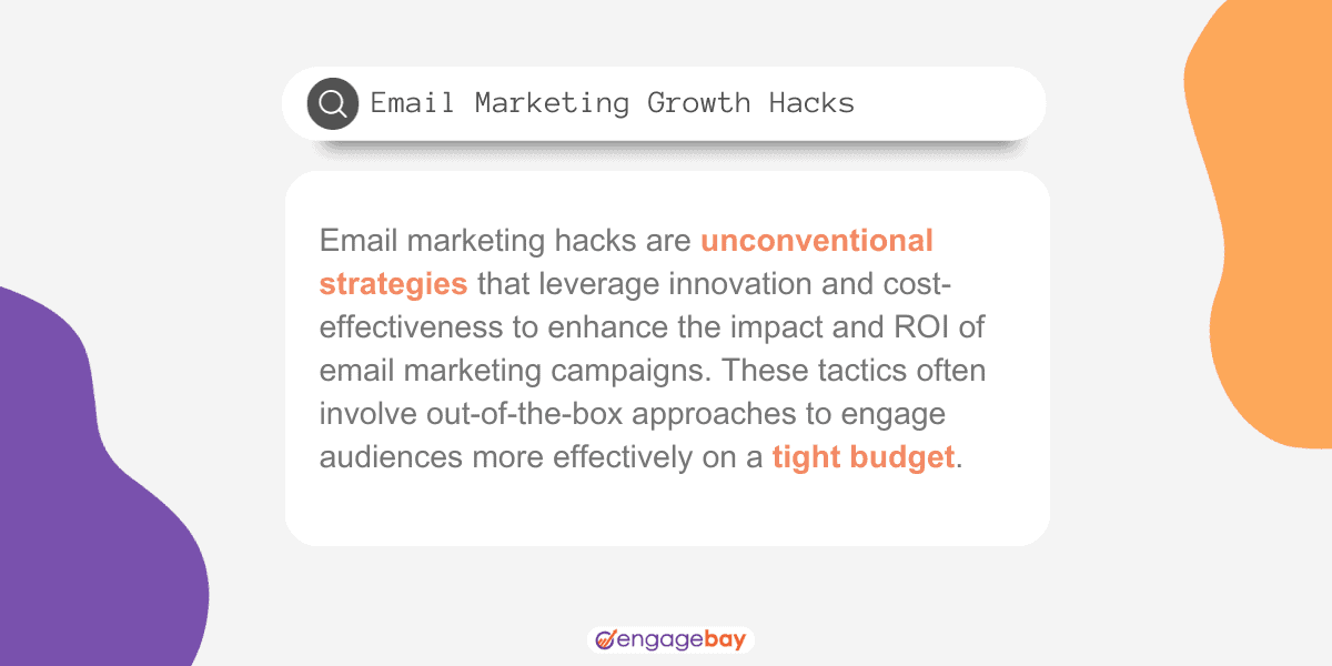 Email marketing growth hacks definition
