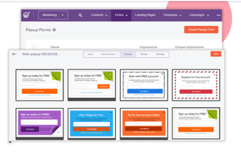 EngageBay pop-ups