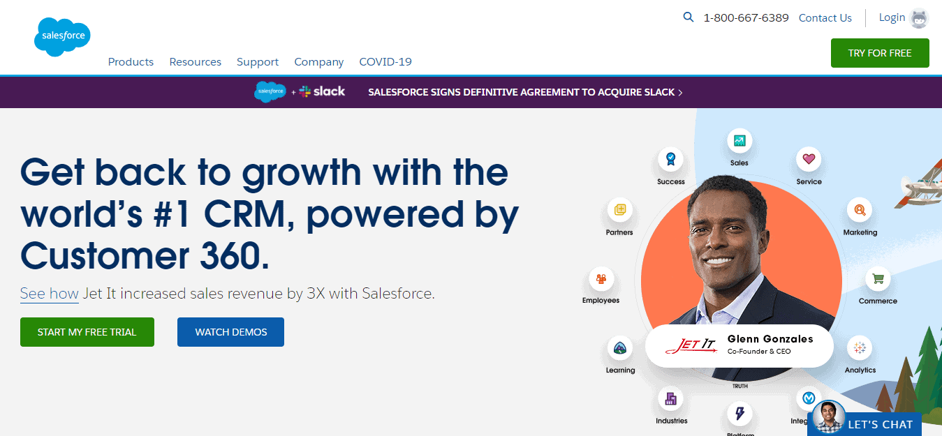 Salesforce healthcare CRM software