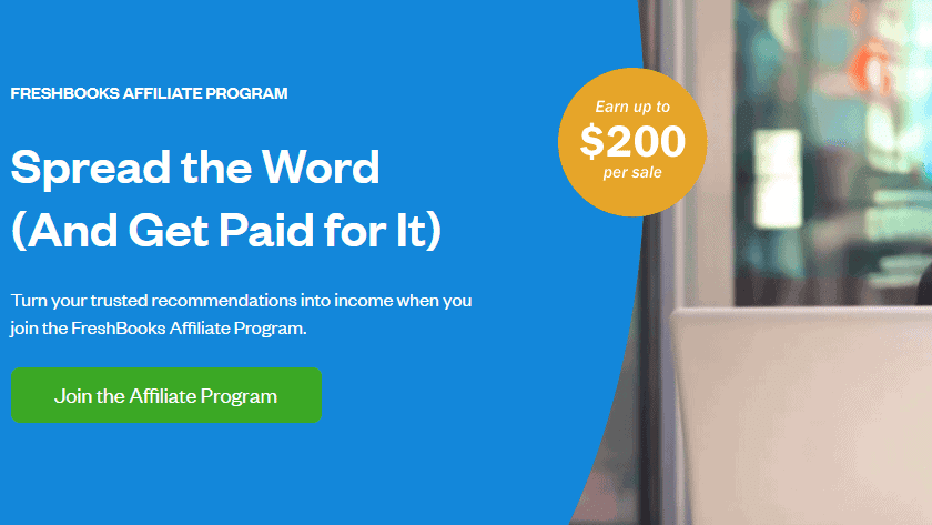 Freshbooks SaaS affiliate program