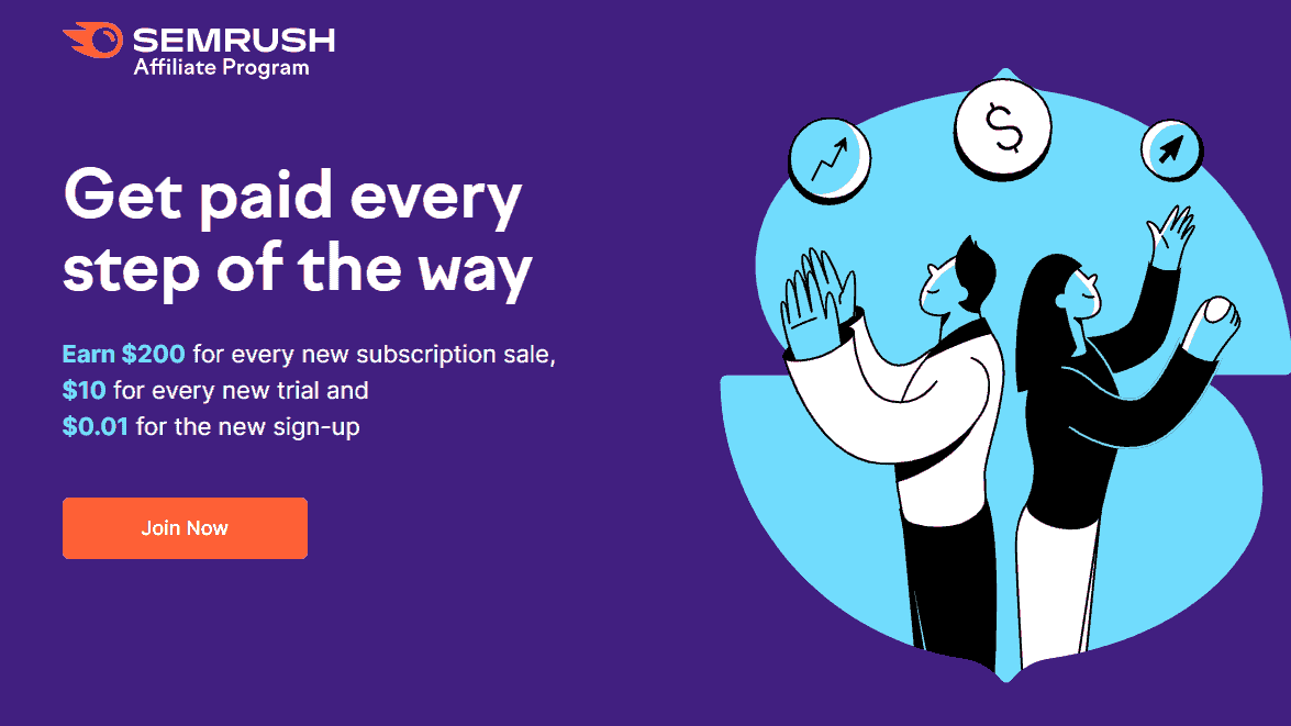 SEMRUSH SaaS affiliate program