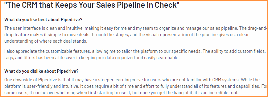 Pipedrive general construction CRM software