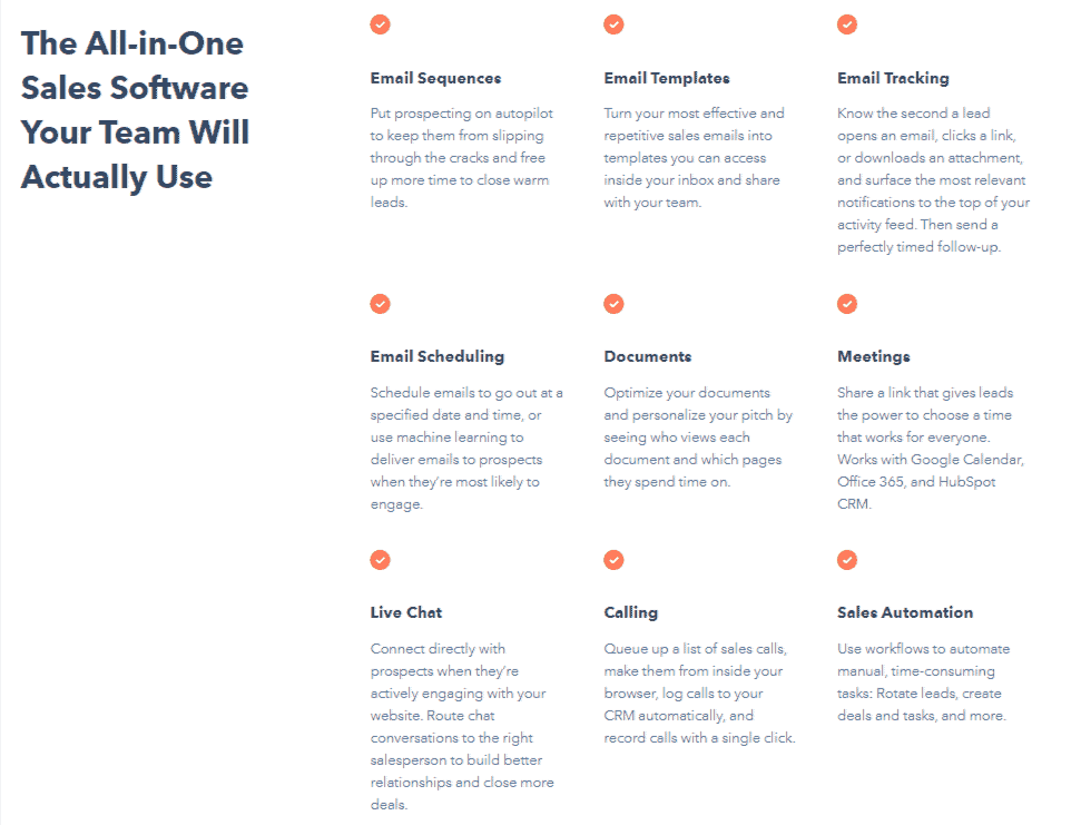 HubSpot Features