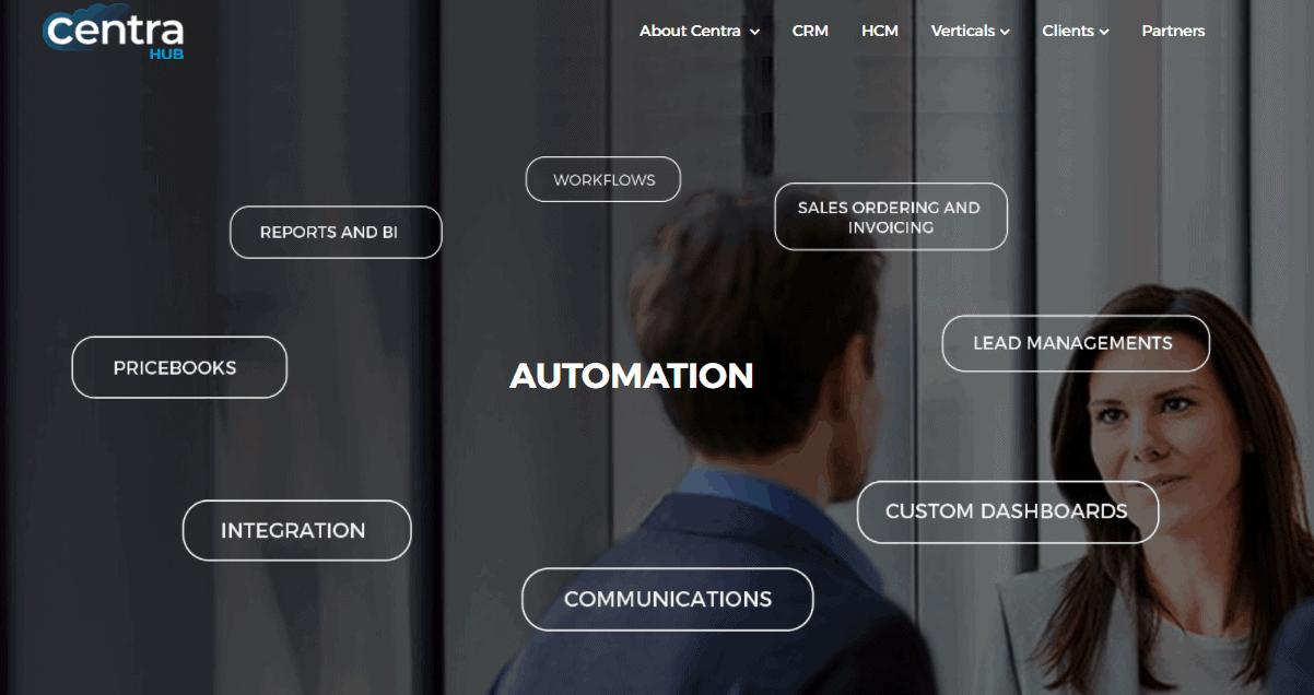 Centra Hub CRM software