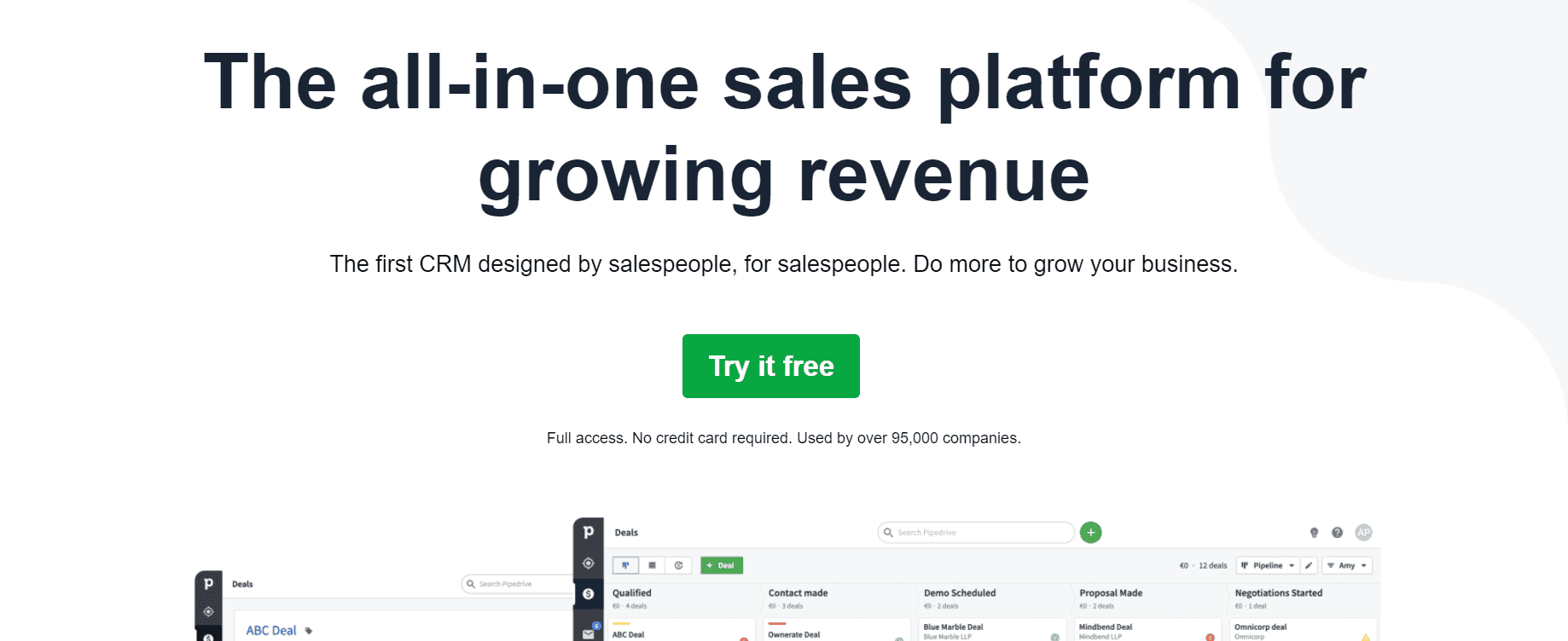 Capsule CRM alternatives: Pipedrive