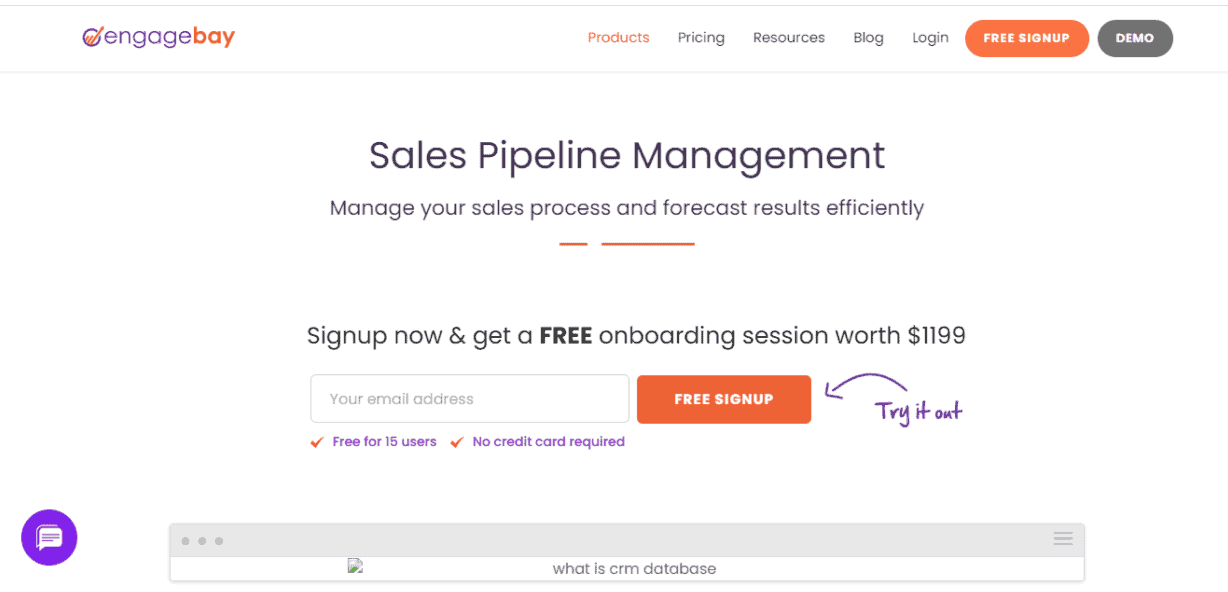 sales pipeline management software | EngageBay