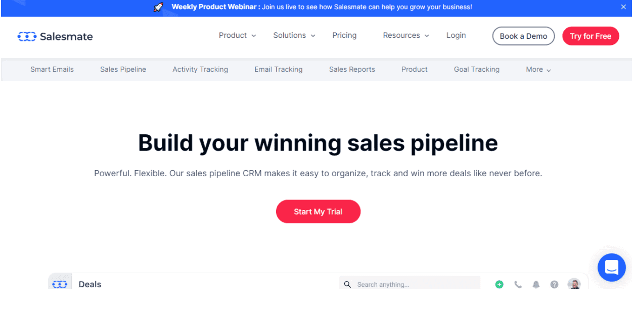 Salesmate sales pipeline