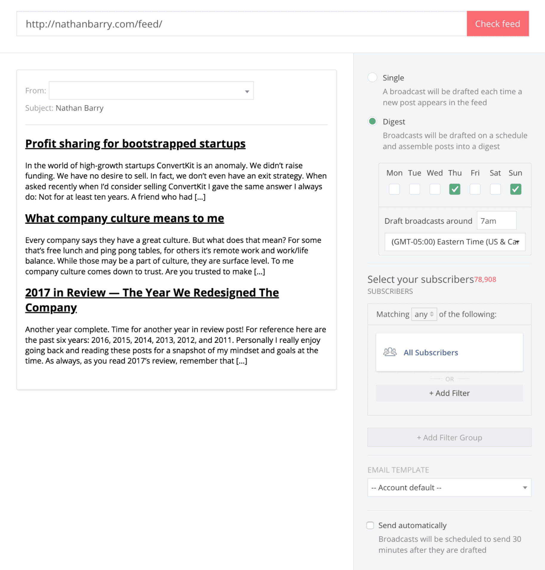 Convertkit email forms