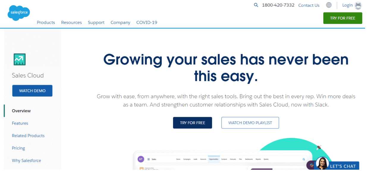 sales prospecting tools - Salesforce