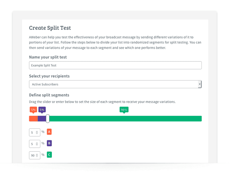 Aweber email ab testing