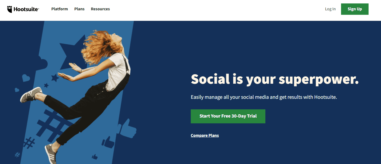 HootSuite social media management software