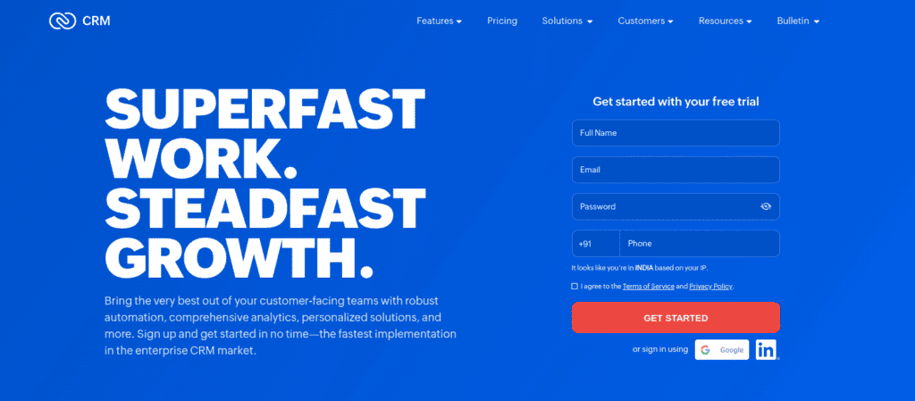 HubSpot Alternatives -- Zoho