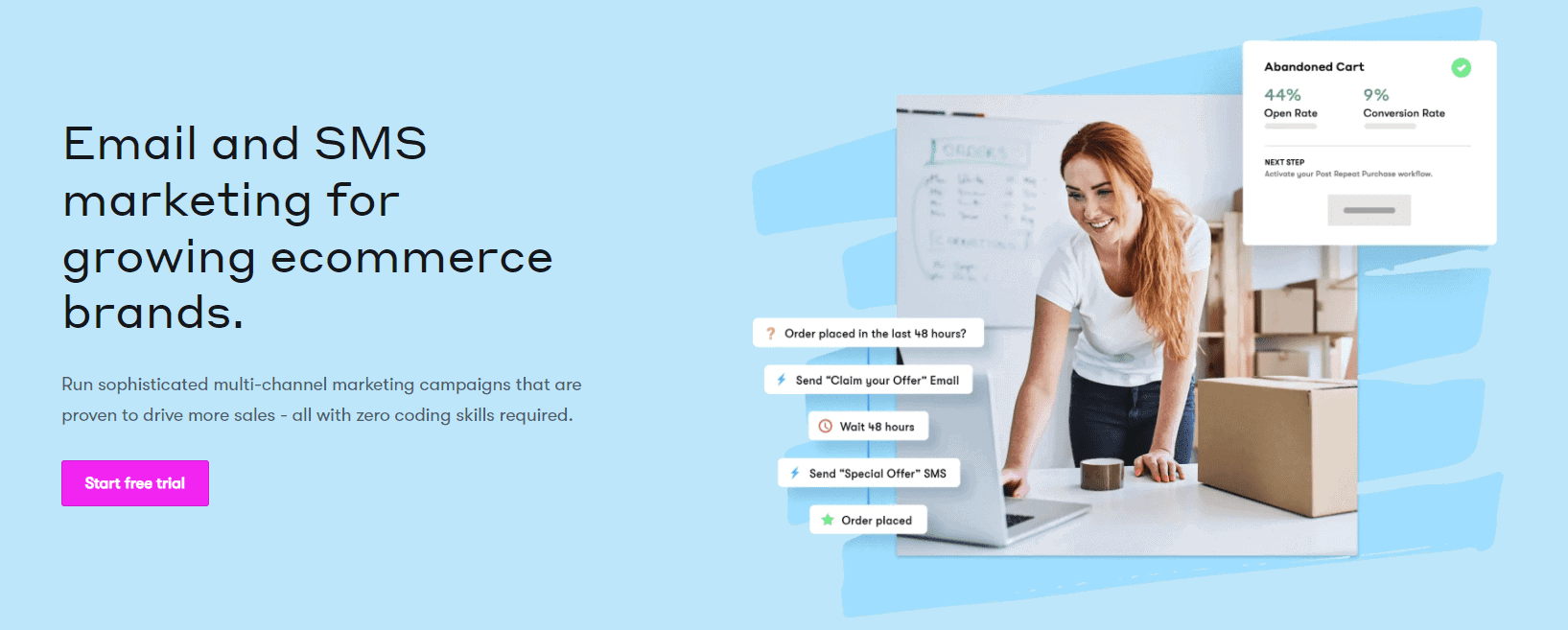 Drip homepage