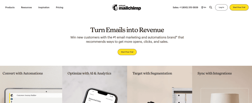 Mailchimp omnichannel email marketing platform