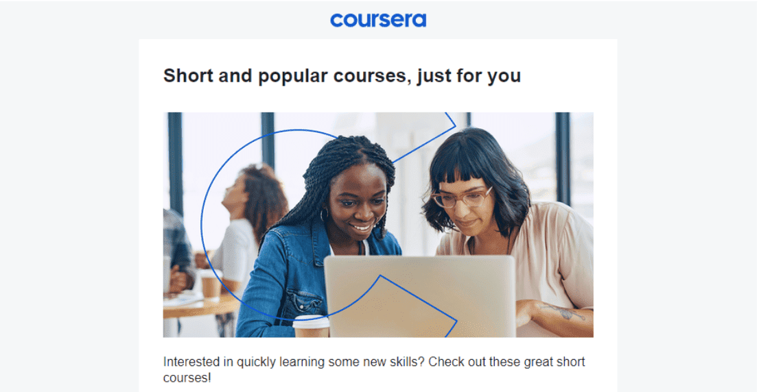 Coursera automated email