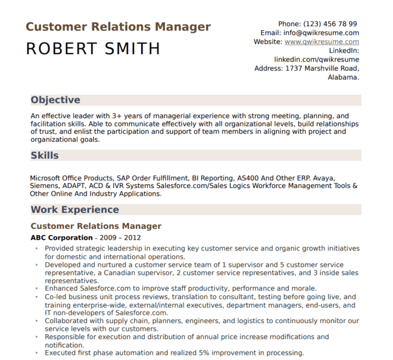 CRM Experience in Resume The Only Guide You’ll Need