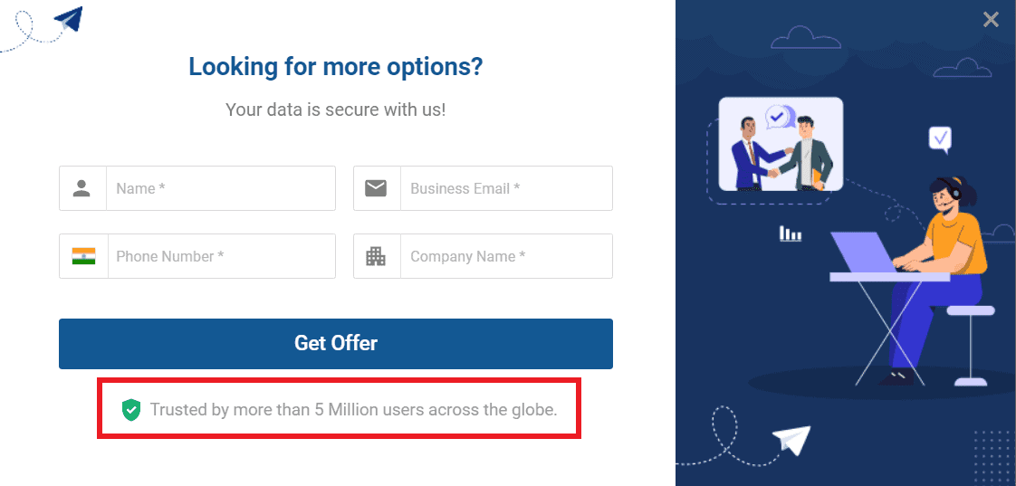 softwaresuggest popup example