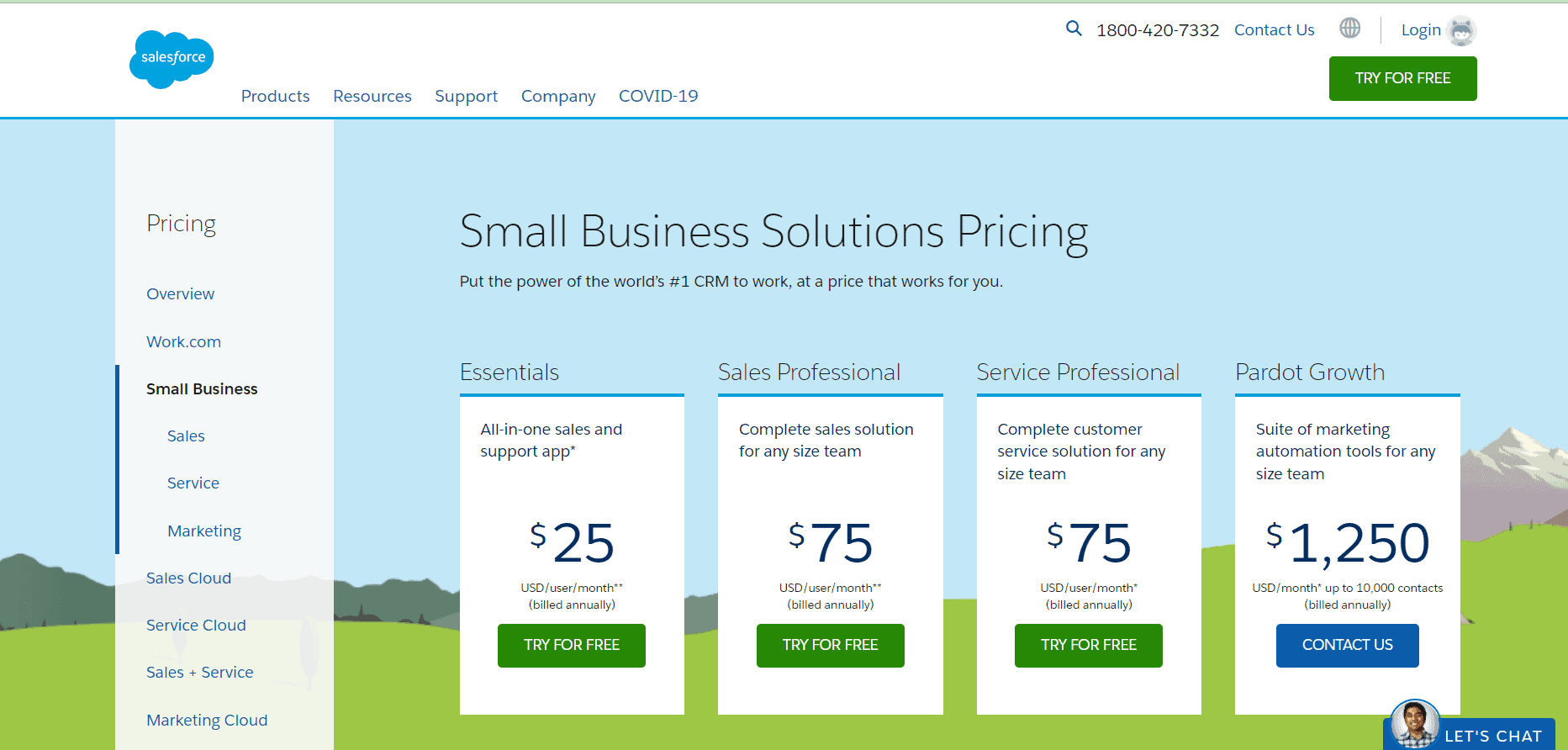 Cloud-based CRM Salesforce pricing