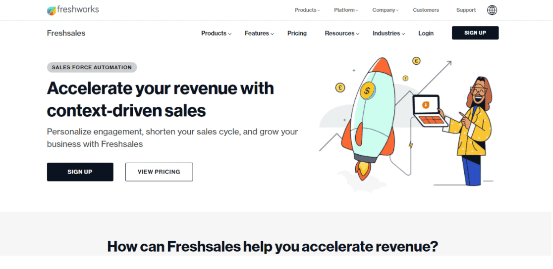 Cloud-based CRM software Freshsales