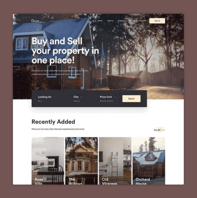 real estate pages best practices