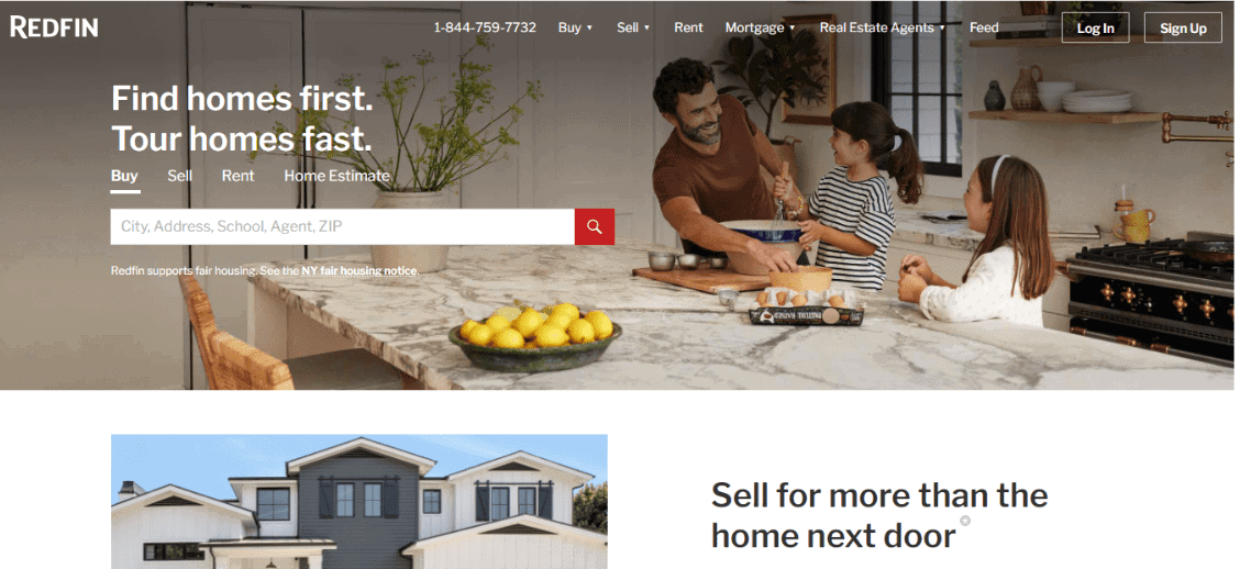  RedFin – custom landing page examples