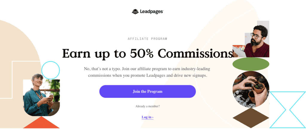 Leadpages SaaS affiliate program