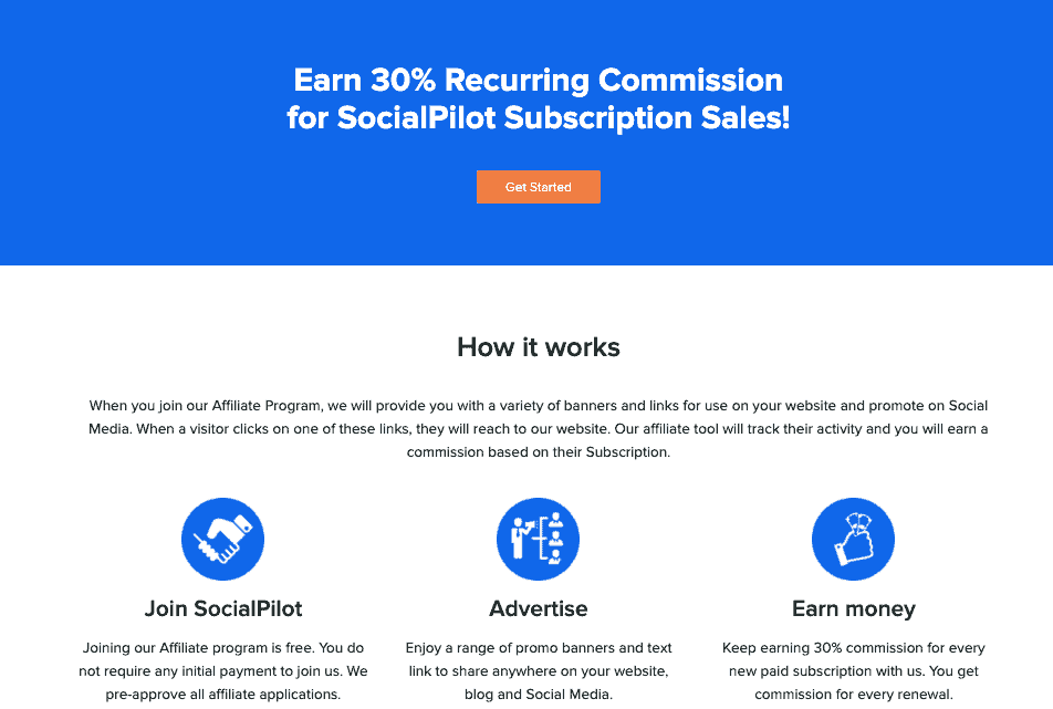 SocialPilot SaaS affiliate program