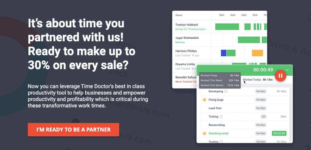 TimeDoctor SaaS affiliate program