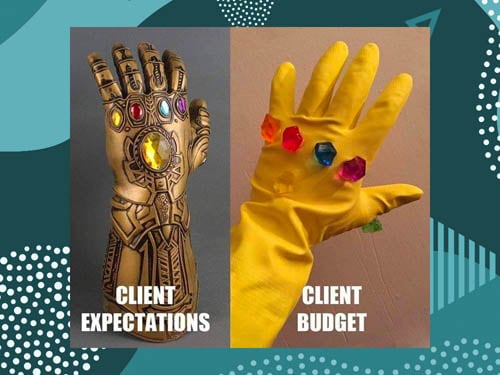 Funny marketing memes about clients