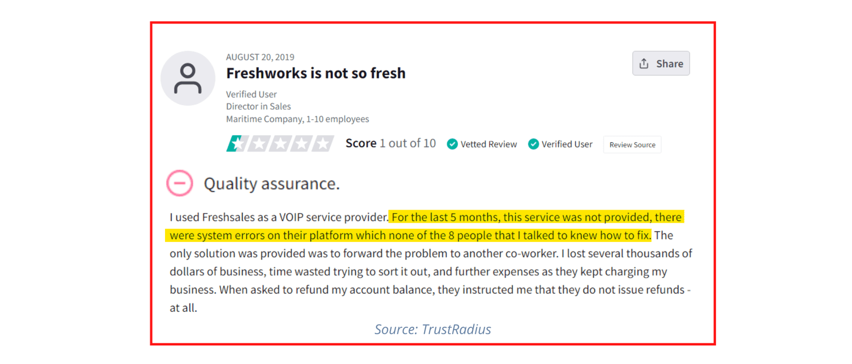 Freshworks review