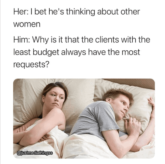 Marketing Memes I bet he's thinking about other women