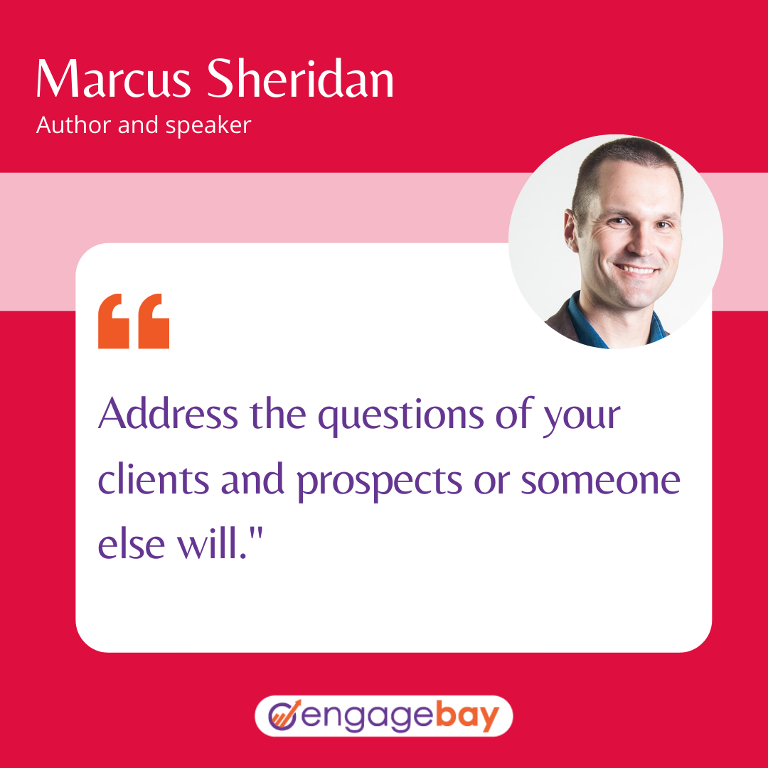 content marketing quotes by Marcus Sheridan