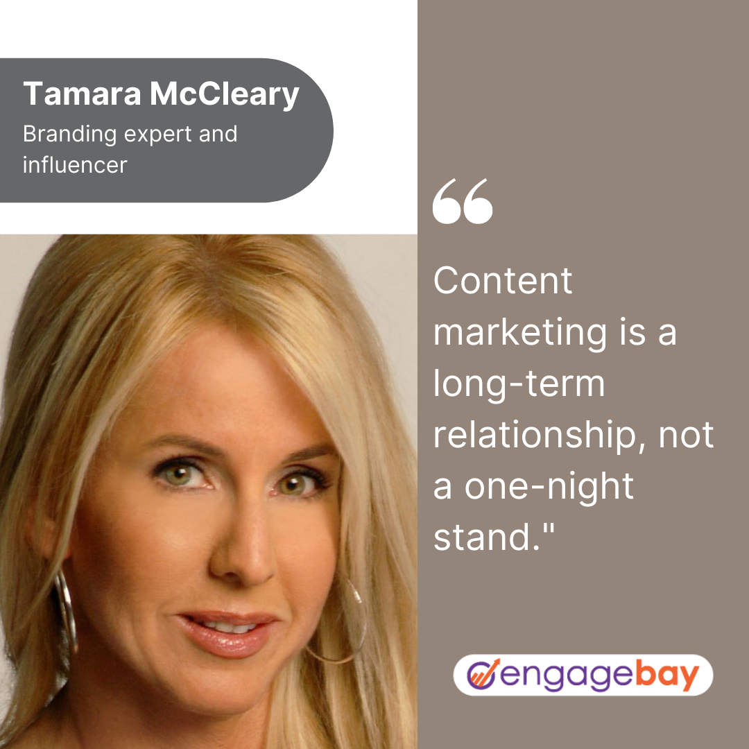 content marketing quotes by Tamara McCleary