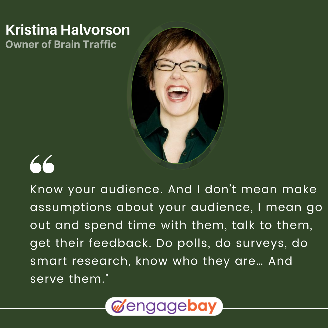content marketing quotes by Kristina Halvorson
