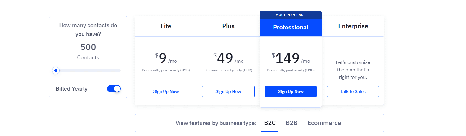 ActiveCampaign pricing