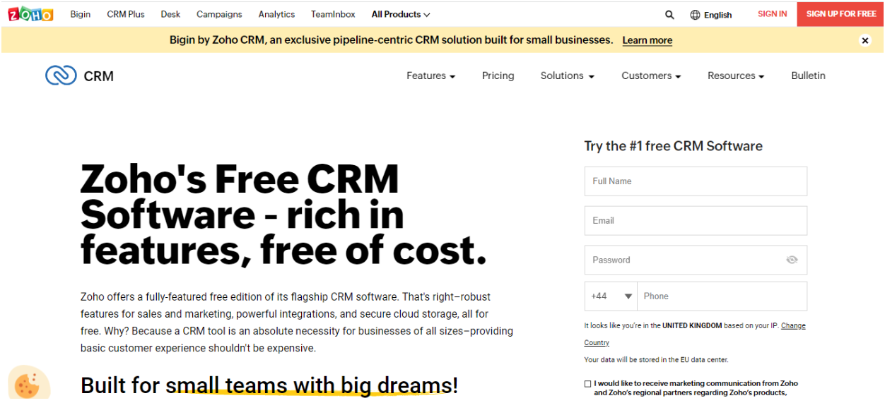 Zoho CRM