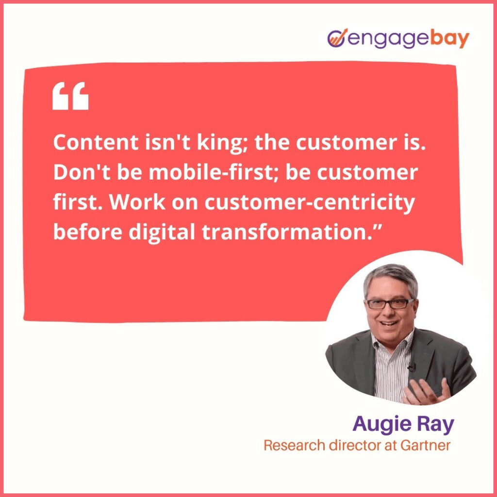 content marketing quote by Augie Ray