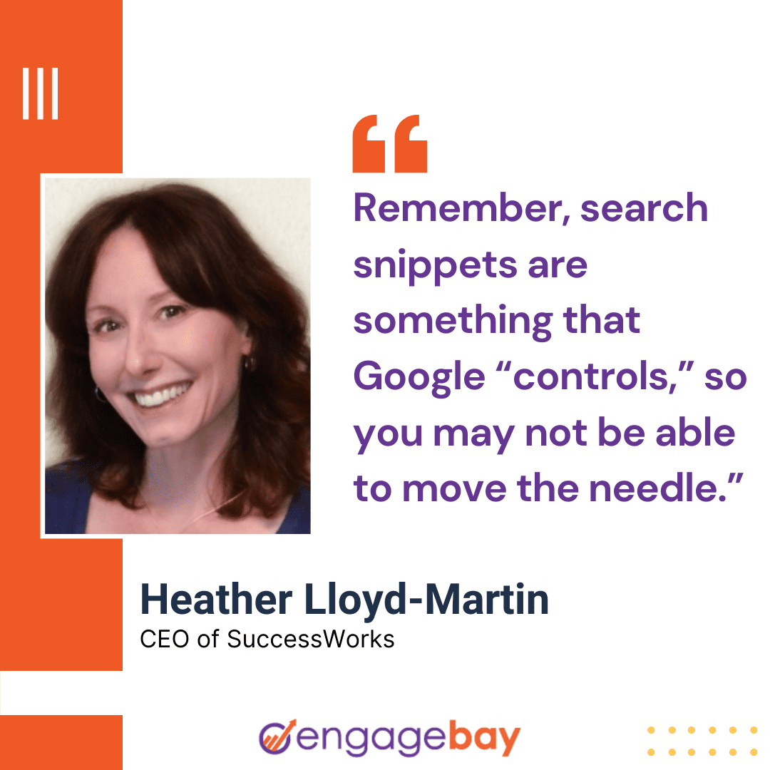 SEO quotes by Heather Llyod-Martin