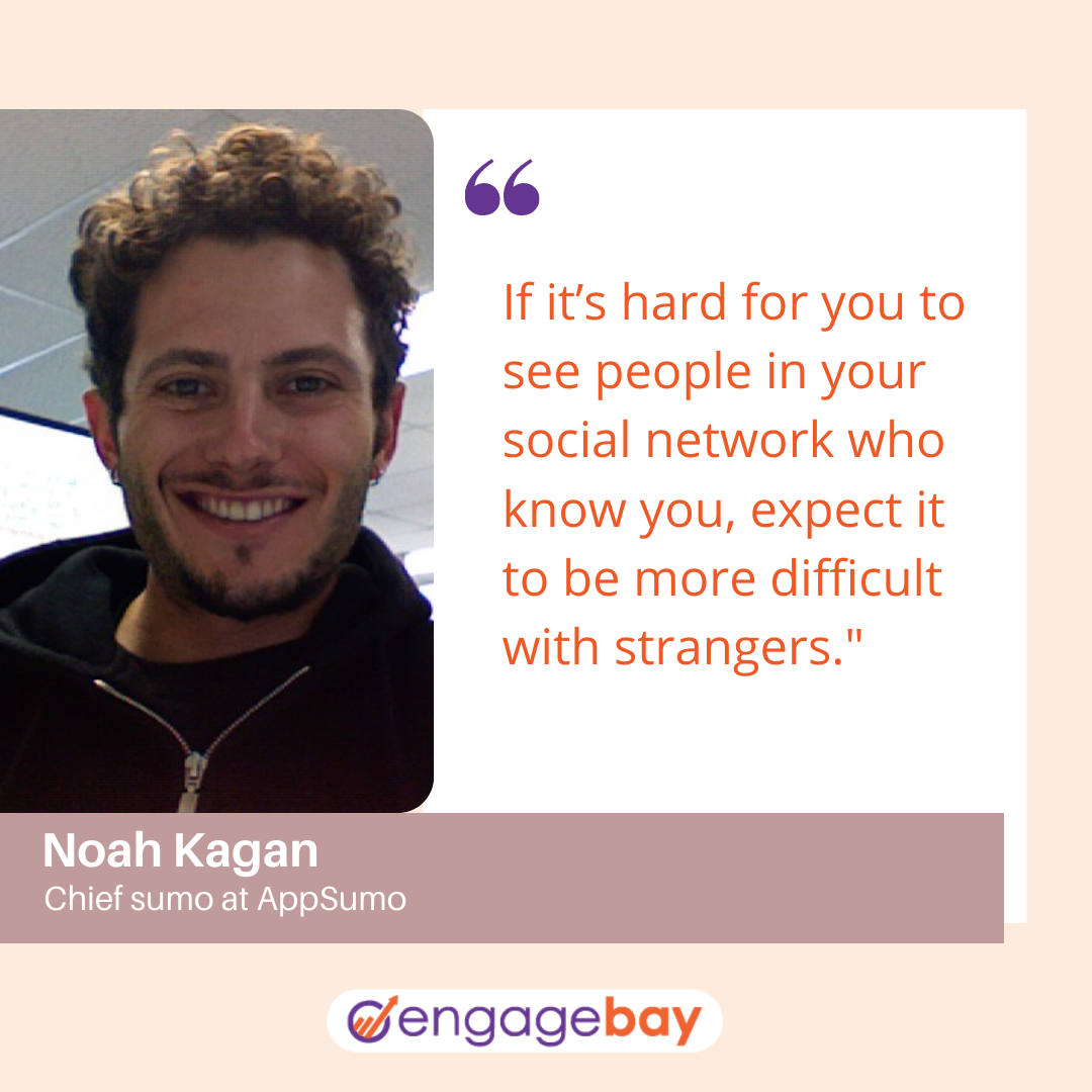 social media marketing quotes by Noah Kagan