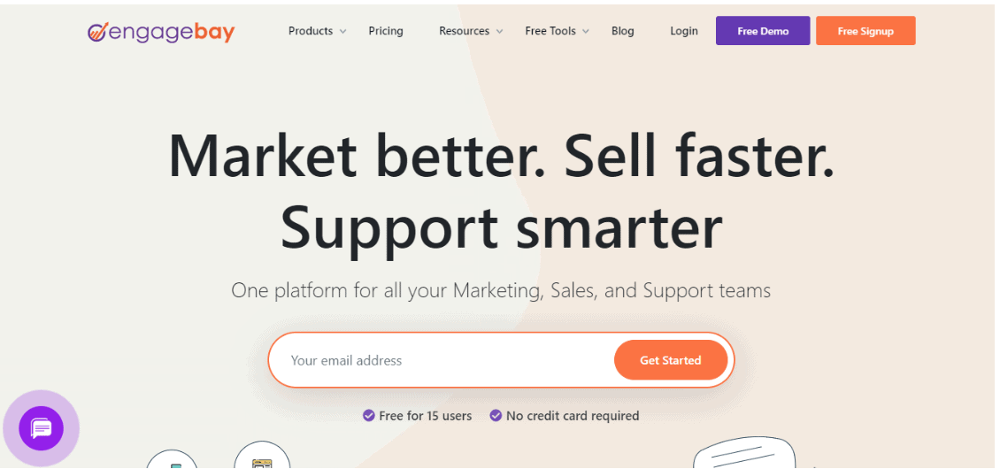 EngageBay – an all-in-one sales, marketing, and customer support platform