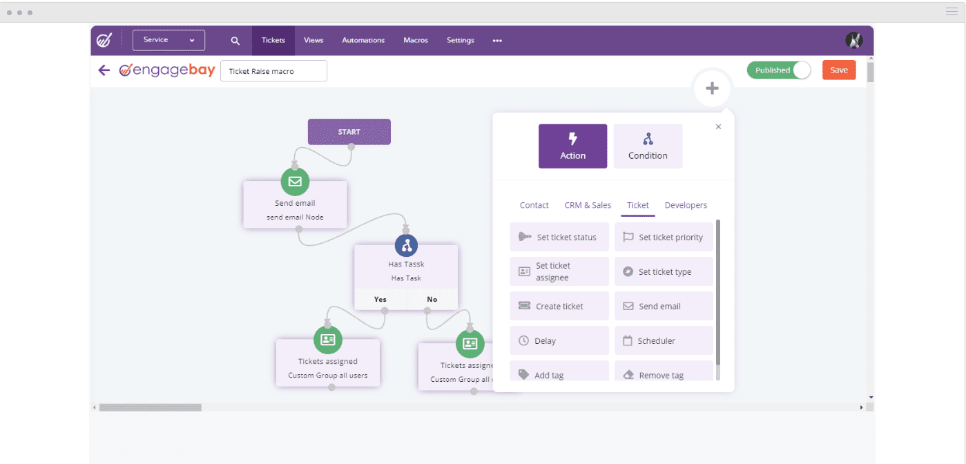 engagebay dashboard