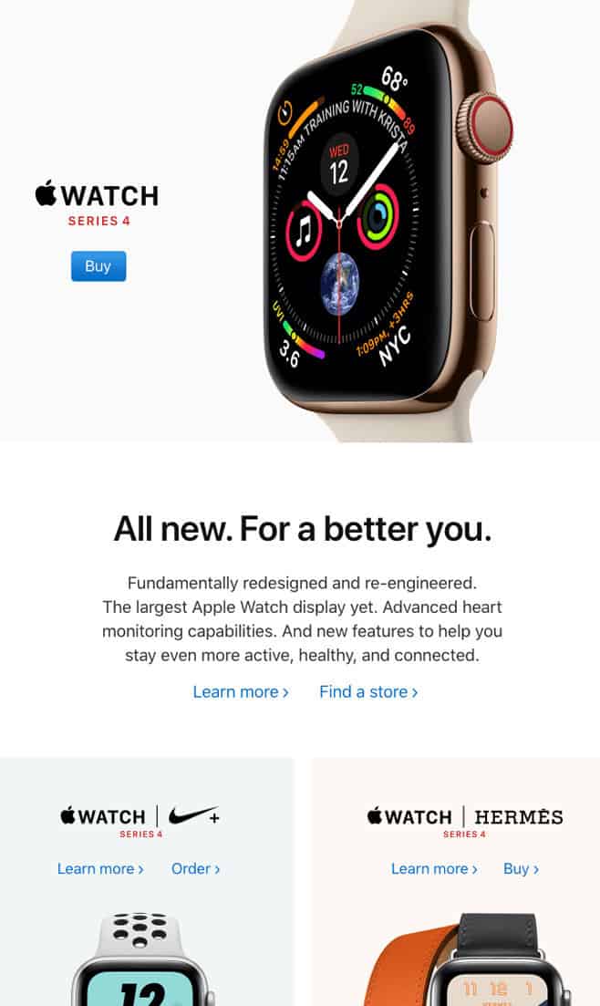 apple - promotional email