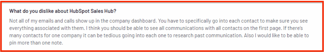 HubSpot cons