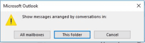 Email threads on Outlook Desktop