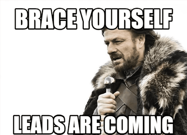 Sales meme from the series, 'Game of Thrones'