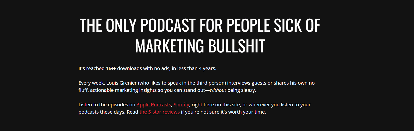 Everyone hates marketers podcast